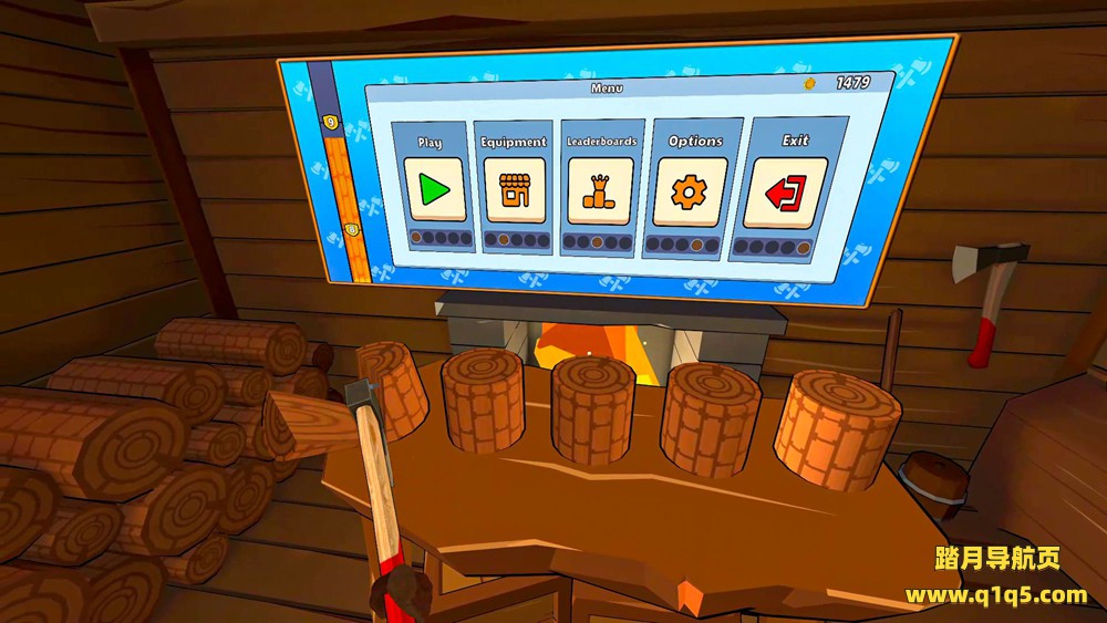 拿起斧头，砍树（Timberman VR）