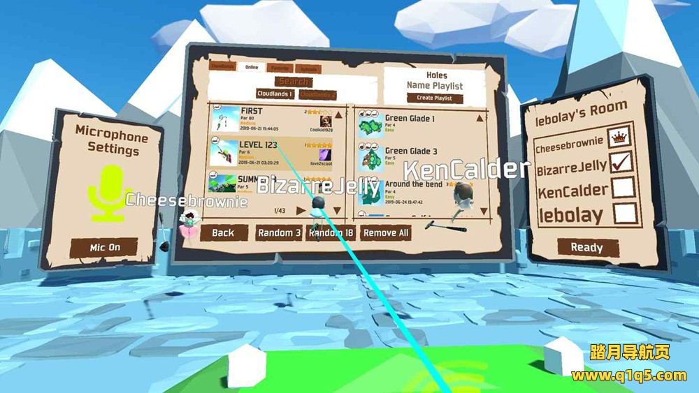 Oculus Quest 游戏《云大陆~迷你高尔夫》Cloudlands 2