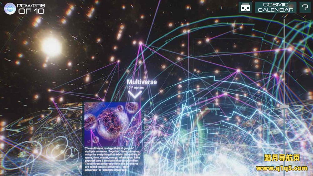 Oculus Quest 游戏《宇宙模拟》Powers of 10 - Universe Simulation