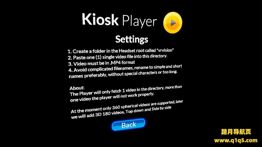 Oculus Quest 工具《KK播放器》Kiosk Player