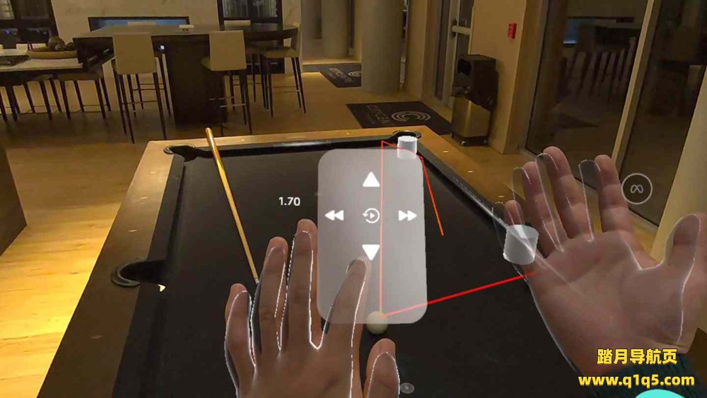 Meta Quest 游戏《手势台球》CueScope