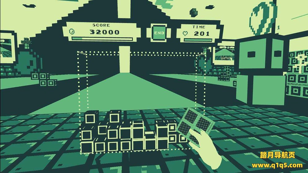 Oculus Quest 游戏《Vetrix VR》三维俄罗斯方块