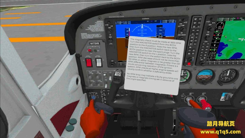 Meta Quest 游戏《飞行模拟 空客C172S G1000》VRflow C172S G1000