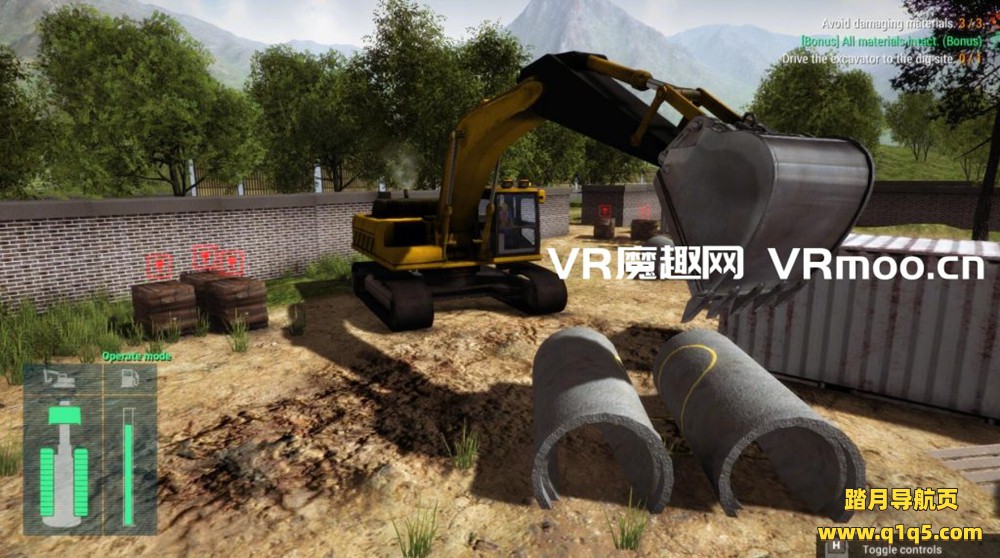 Oculus Quest 游戏《Construction Machine Simulator》工程机械模拟器