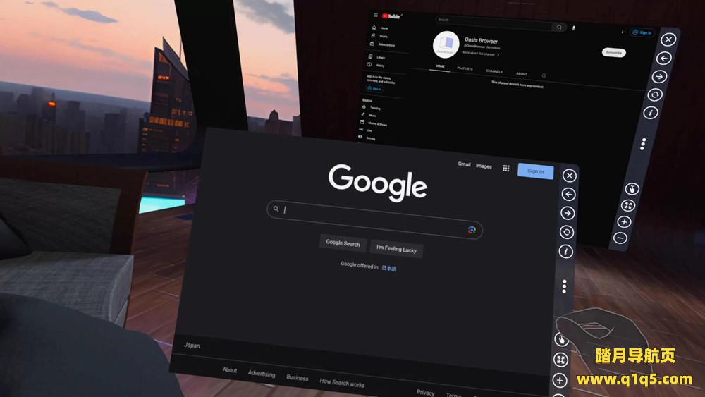 Oculus Quest 工具《绿洲浏览器》Oasis Browser