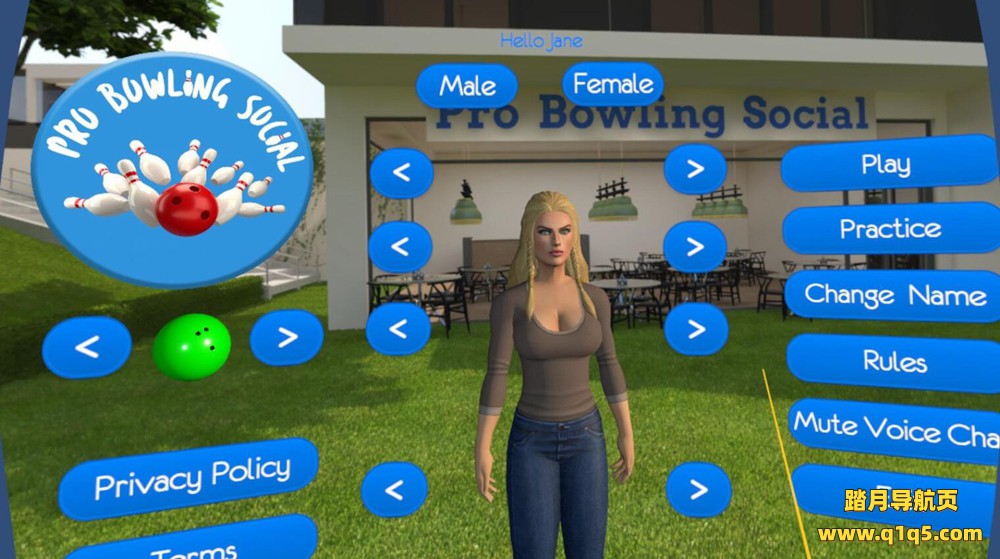 Oculus Quest 游戏《职业保龄球社交》Pro Bowling Social