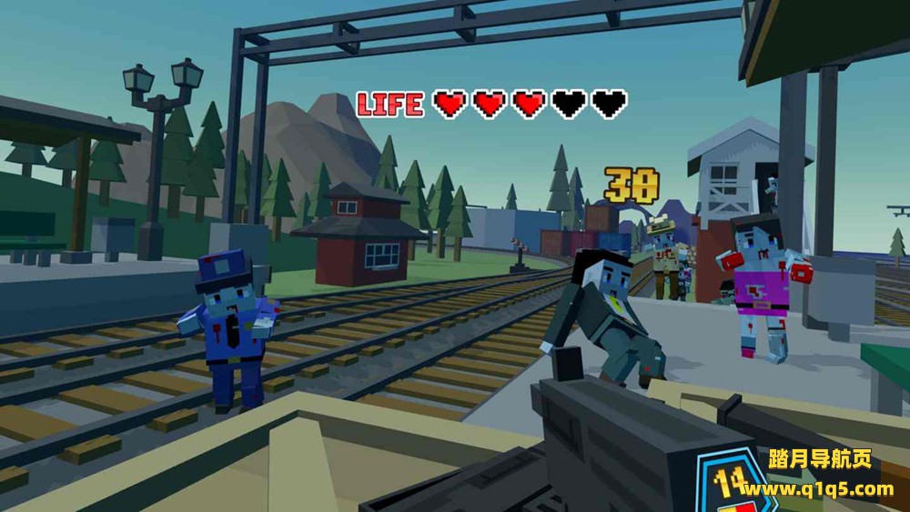 Oculus Quest 游戏《Voxel Shot VR》像素僵尸