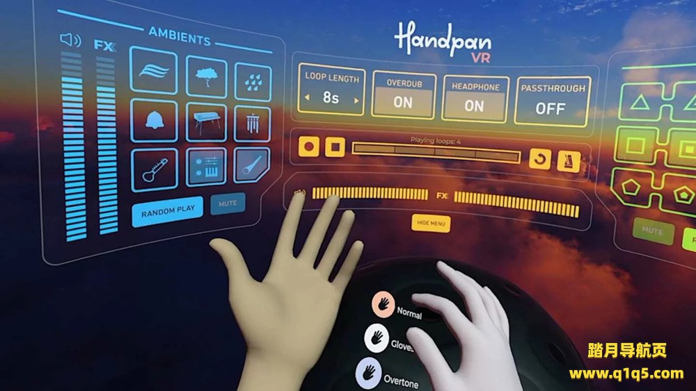 Oculus Quest 游戏《手碟 VR》Handpan VR