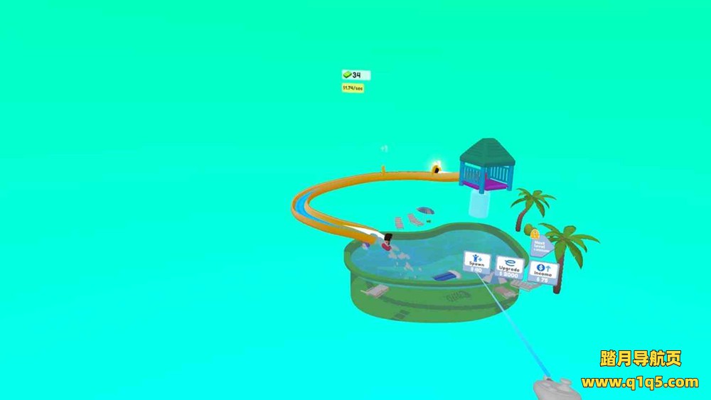 Meta Quest 游戏《水上乐园大亨》Aquapark Tycoon
