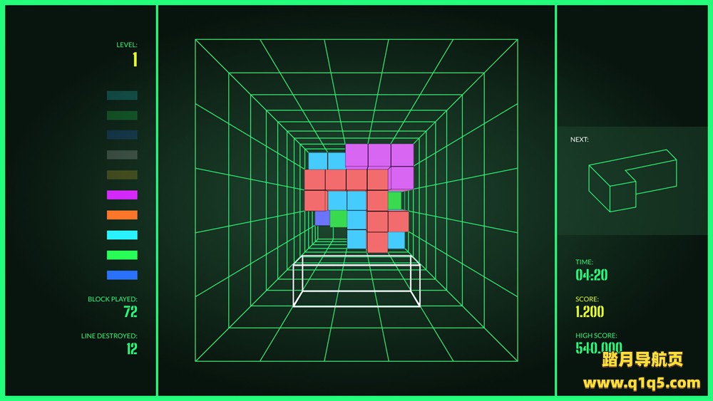 Oculus Quest 游戏《Tetrex 3D – Block Puzzle》方块拼图