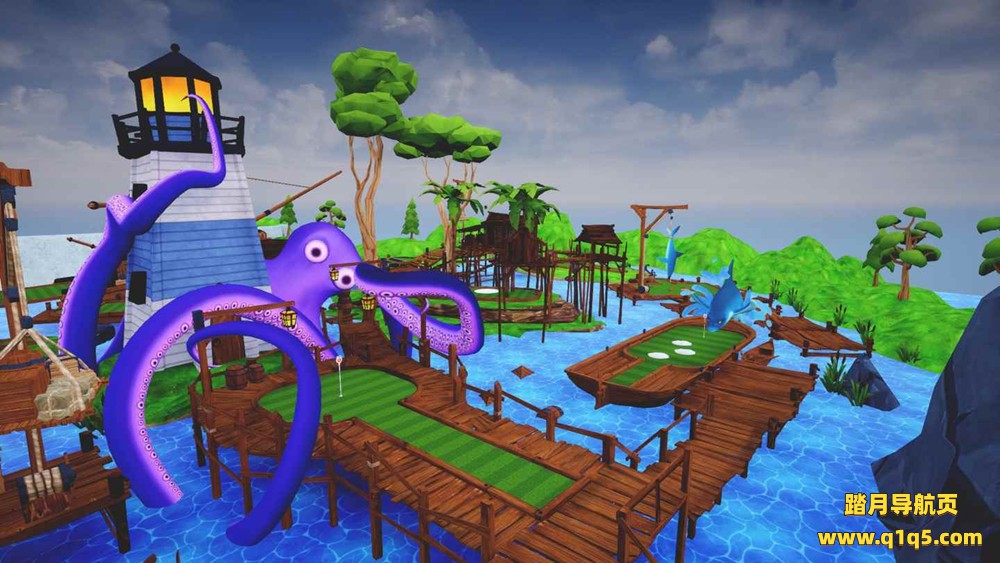 Oculus Quest 游戏《趣味迷你高尔夫》Mini Golf Hustler