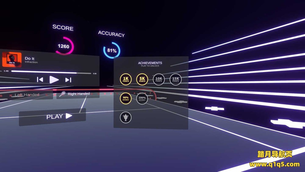 Oculus Quest 游戏《体验网球》Slam