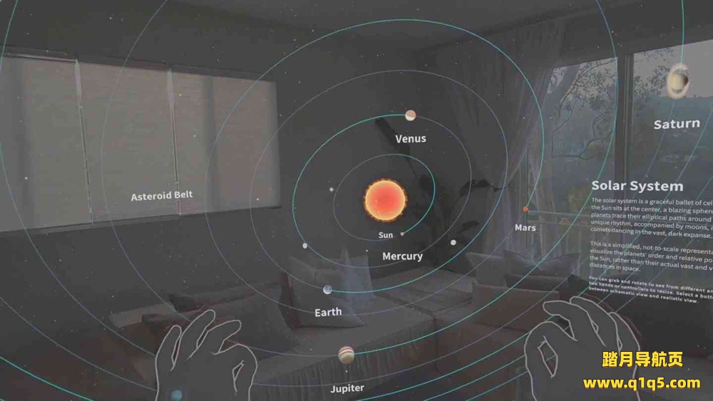 Meta Quest 游戏《房间里的宇宙XR空间》Cosmic XR – Space In Your Room