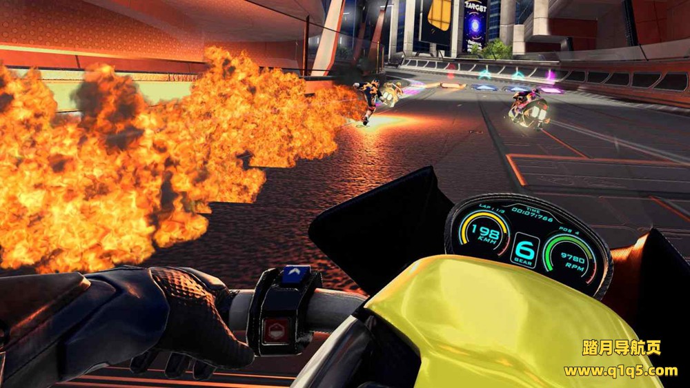 Meta Quest 游戏《悬浮摩托车竞赛》VRacer Hoverbike