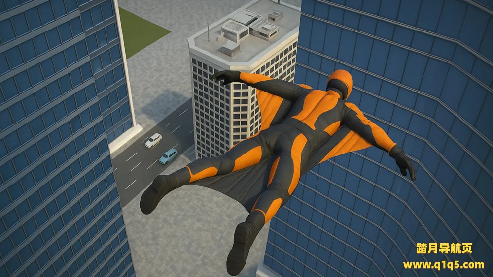 Meta Quest 游戏《翼装飞行定点跳伞》Wing Suit Flying Base Jump Game