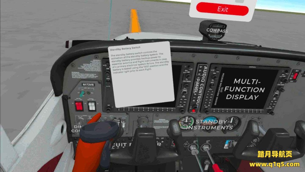 Meta Quest 游戏《飞行模拟 空客C172S G1000》VRflow C172S G1000