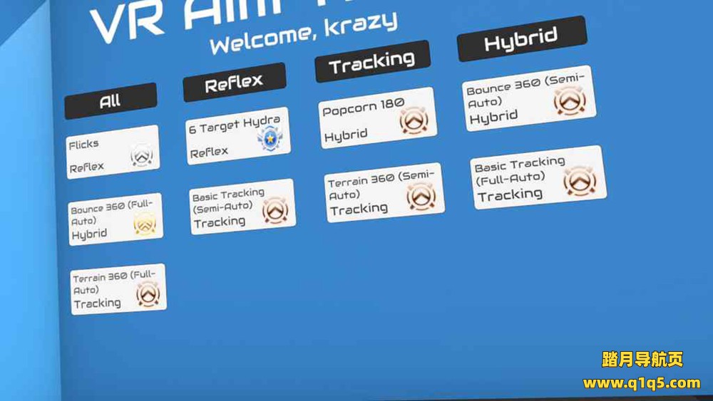 Oculus Quest 游戏《VR目标训练师》VR Aim Trainer