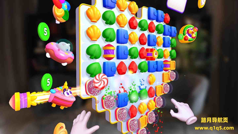 Meta Quest 游戏《欢乐消消乐3》Jolly Match 3 AR