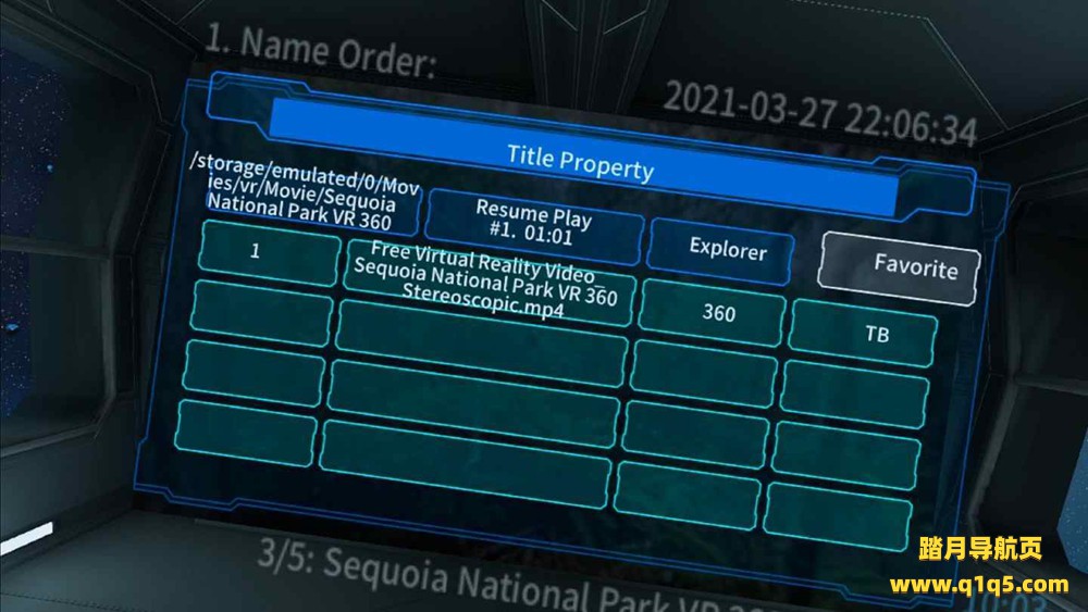 Oculus Quest 游戏《Channel Player》频道播放器