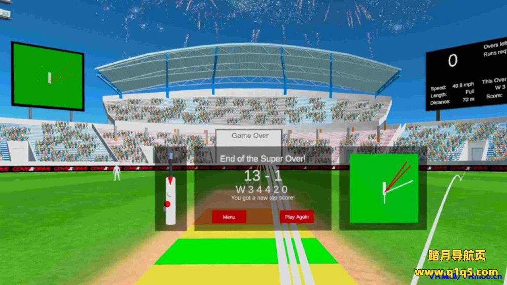 Oculus Quest 游戏《Cover Drive Cricket》板球模拟器