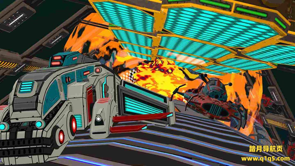 Oculus Quest 游戏《管道赛车》Radial-G- Proteus – VR科幻风格