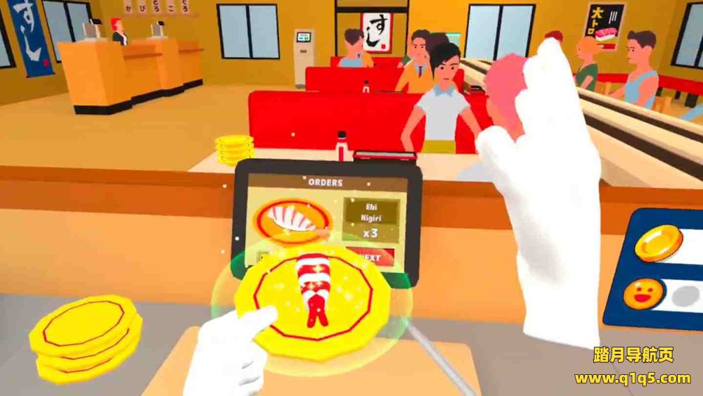 Oculus Quest 游戏《Kaiten Sushi VR》传送带寿司