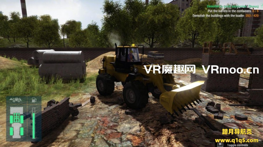 Oculus Quest 游戏《Construction Machine Simulator》工程机械模拟器