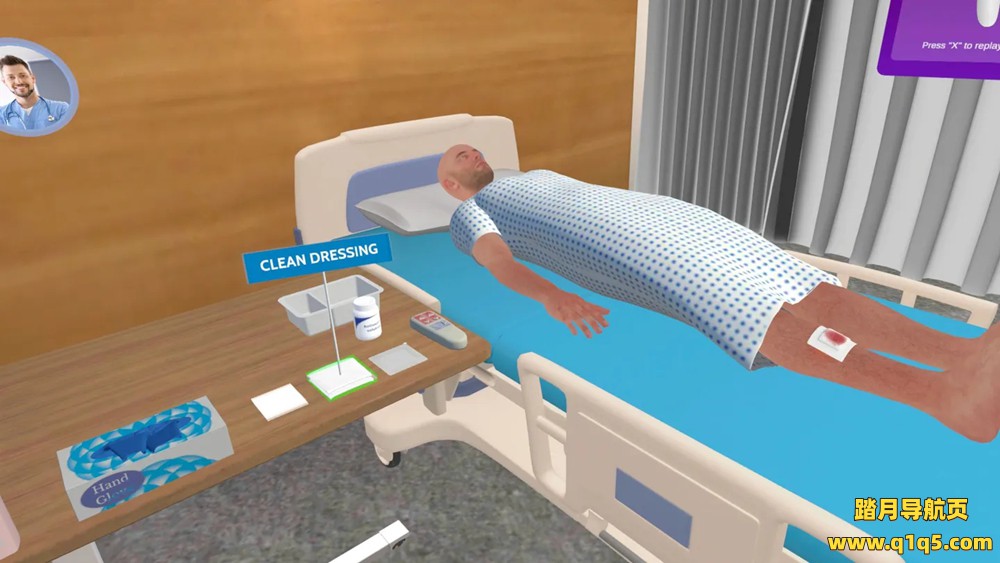 Meta Quest 游戏《伤口护理模拟器》Wound Care Simulator