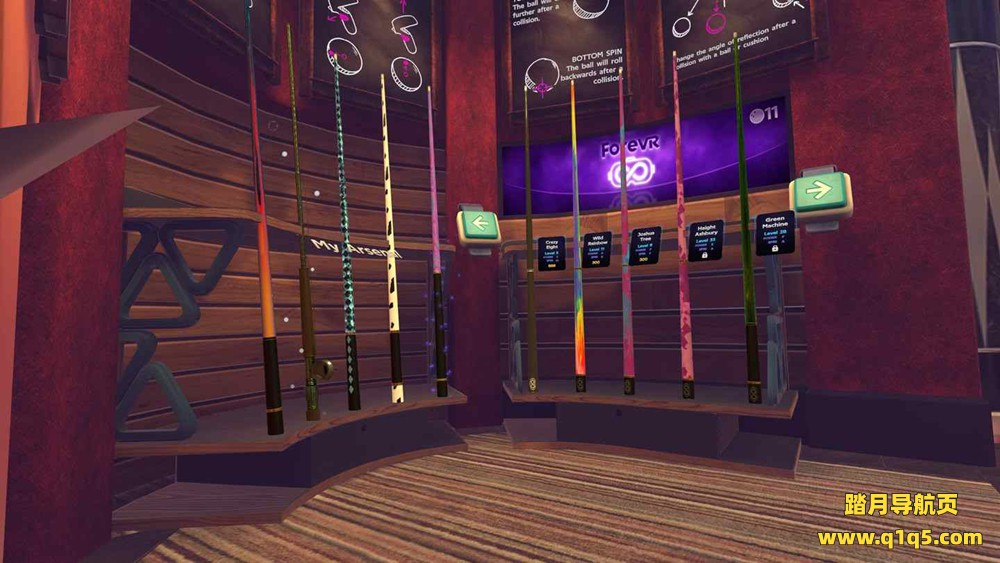 Oculus Quest 游戏《虚拟台球》ForeVR Pool VR